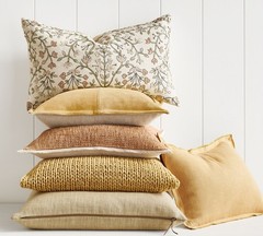 Pottery Barn Zea Embroidered Lumbar Pillow Cover
