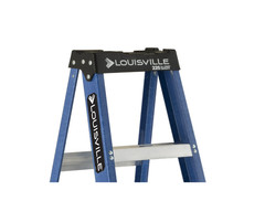 Louisville 6 ft Fiberglass Step Ladder 225 lb Type II 10 ft Reach W-3217-06