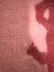 Pink Money Bag Door Mat, Non-Slip Backing, Polyester, 24 x 20 in CUSTOM MADE