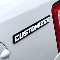 Custom Car Emblem Badge MULTI COLOR Customized Text Names