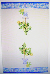 WILLIAMS SONOMA LIMONE TEA TOWELS SET OF TWO 100% COTTON TURKEY NEW WITH TAGS