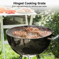 Weber 22″ Hinged Grill Grate 7436 Replacement 21.5″ Cooking Grate