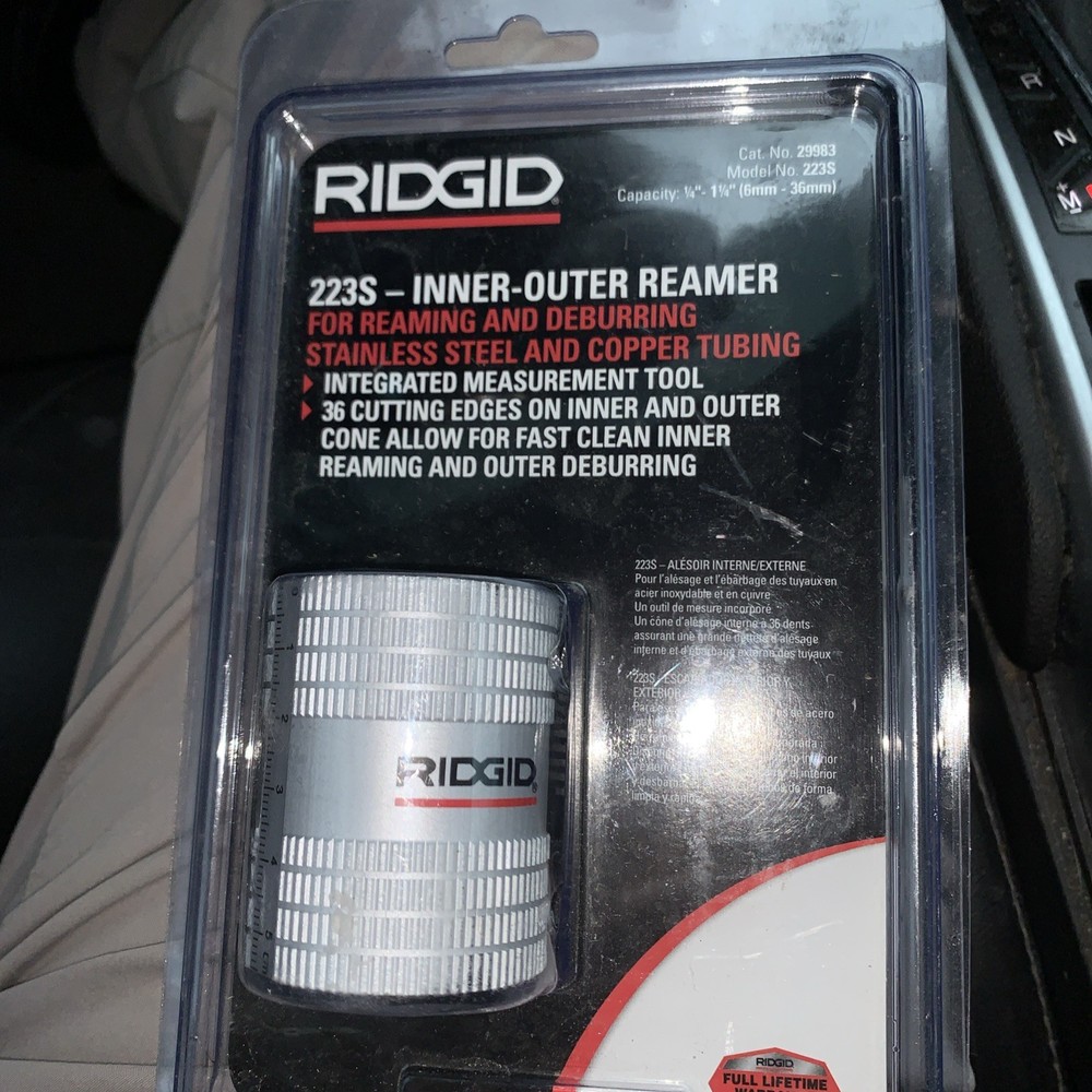 Ridgid 223s INNER-OUTER REAMER for reaming and deburring steel & copper tubing