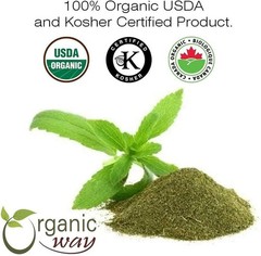 Organic Way Stevia Leaf Extract Powder – Organic, Kosher & USDA Certified