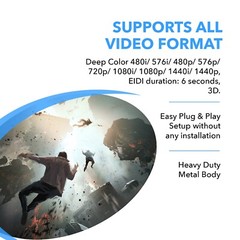 OREI HD-108 8 Port 1×8 1 In 8 Out HDMI Splitter Audio Video 1080P HD HDTV 3D DVD