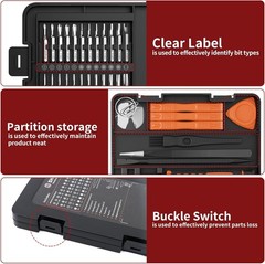 58 in 1 Precision Screwdriver Set Magnetic Electronic Repair Tool Kit for Laptop