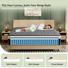 12/14 Inch Gel Memory Foam Hybrid Spring Mattress Twin Full Queen King In a Box