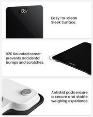 Digital Body Weight Bathroom Scale w/ Step-on Technology Battery Powered 400lb