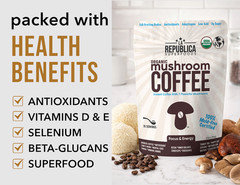 La Republica Mushroom Coffee (Instant w Full-Fruiting Bodies Lion’s Mane Chaga+)