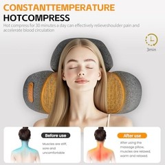 Callixe Thera Pillow Massage Neck Hump, TheraPillow Massager with Heat