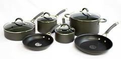 Circulon Radiance Hard Anodized Nonstick Cookware Pots & Pans Set, 10 Piece
