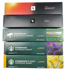 Nespresso Vertuo Coffee Pods 50 Count Variety Pack Starbucks Melozio Ginseng