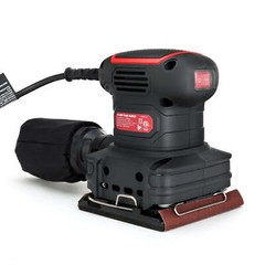 Hyper Tough 2 Amp Corded 1/4 Sheet Palm Sander 3 Sanding Sheets 60 80 120 Grit