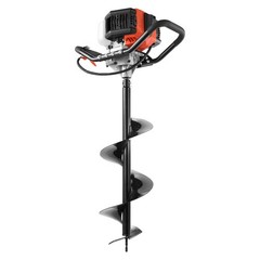 Uimoso Gas-Powered Earth Auger 52cc with 6″ & 10″ Drill Bits for Installation