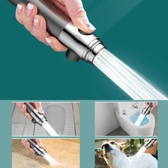 High Pressure Shower Head, Handheld shower head with 5 Filters,1.5m hose