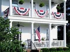 4 Pack Pleated USA Fan Flag 3×6 Feet American US Bunting Flags Half Fan Banner
