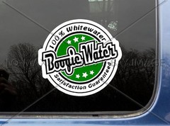Boogie Water 100% Whitewater Satisfaction Guaranteed Kayaking Vinyl Sticker