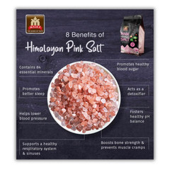 Malka Himalayan Pink Salt Coarse Grain Salt, 4lb (Qty: 2, 2lbs Pouch bags)