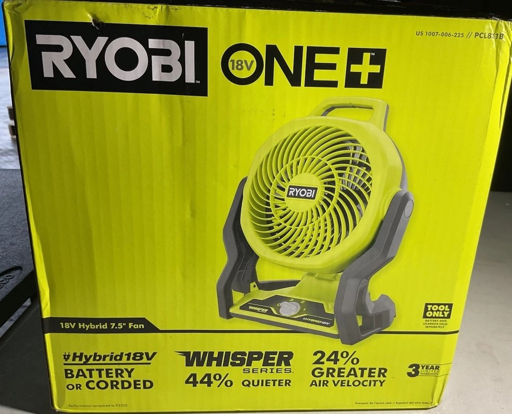 ONE+ 18V Cordless Hybrid WHISPER SERIES 7-1/2 in. Fan (Tool Only)