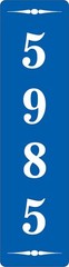 Personalized Aluminum Metal Address Sign Customized With Custom Text 3″ x 12″