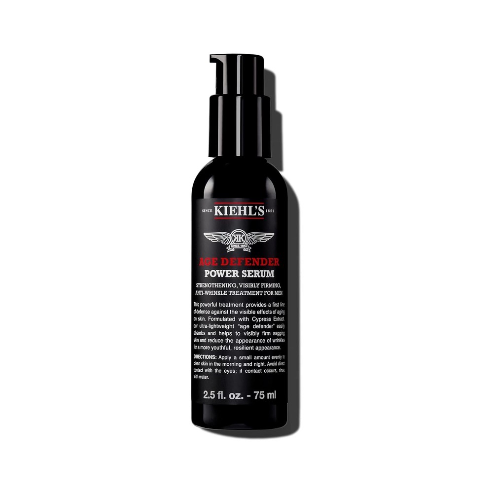 Kiehl’s Age Defender Power Face Serum, Anti-Aging Firming Facial Serum for Men