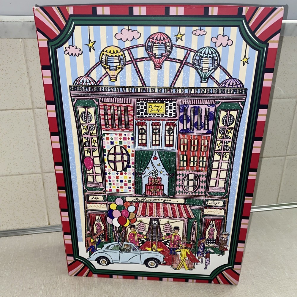 Anthropologie Christmas Advent Calendar Holiday ‘24 Refillable Boxes EMPTY BOX