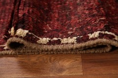 Burgundy Moroccan Area Rug 5×8 Handmade Wool Tribal Style Carpet for Any Room