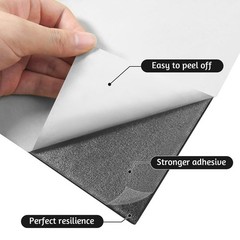 Adhesive Neoprene Foam Sheet Roll 12x59x1/8in Closed Cell Padding Black