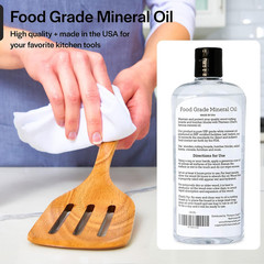 Mineral Oil – 8 Oz Food Grade Conditioner for Wood Cutting Board, Countertop & B