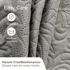Quilted Fitted Mattress Cover Elastic Fitted Mattress Protector with Deep Pocket