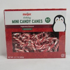 Peppermint Mini Candy Canes Pack of 60 Red & White Meijer Holiday Sept 2026