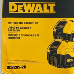 DEWALT 20V MAX 5Ah 2-Pack + DCB1104 Charger, Yellow/Black