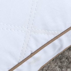 2PCS Medium Firm Feather Pillows for Sleeping Oval Gusseted Down Pillows