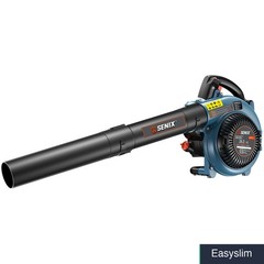 Handheld Gas Powered Leaf Blower 26.5cc 410 CFM 125 MPH 4-Cycle Blue