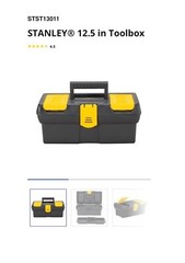 2 Pack! ~ STANLEY® 12.5 in Toolbox Tool Box with Lid Organizers STST13011