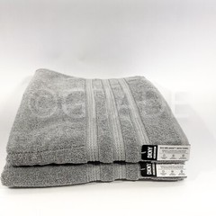 DKNY Eco-Melange Gray 30 In x 58 In Towels 2Pc Bath New