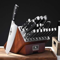 Klaus Meyer Stahl High Carbon Steel 19 Piece Knife Block Set