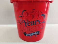 America 250 Mini Bucket Available in Red, White, Blue 9 Different Logos Lowe’s