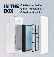 HATHASPACE Smart Air Purifiers 2.0 for Home Large Rooms – HSP002 1500 Sqft