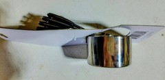 Meijer Grand Gourmet Stainless Steel Measuring Cups 5 Piece Soft Grip Handle NEW
