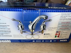 Moen # 84240 Both Chrome And Porcelain Handle New In Box