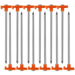 16 Pack Tent Stakes, Galvanized Non-Rust Camping Tent Pegs, 7.1 Inch Heavy Du…