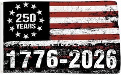 250 Years America Flag, 3X5 Ft, USA 250Th Anniversary Patriotic Design,1776-2026