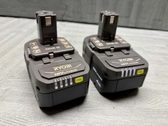 RYOBI 18V Batteries (2) 4Ah & Fast Charger NEW (2) 18V Batteries & Charger Pack