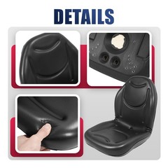 2 Pcs Seats Black For Kawasaki Teryx 750 Fi 4X4 2008-2013 #53066-0195