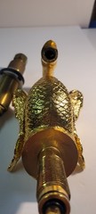 Vintage 24 K Plated Swan Faucet Fixtures New Unused 6 X 6″ Elegant Made InSpain