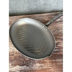 Oval Grill Pan Heavy Duty Cast Aluminum Nonstick Stovetop Cooking