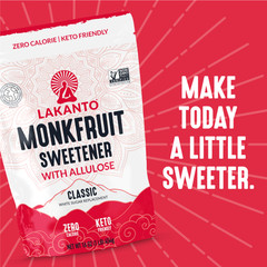 Lakanto Classic Monk Fruit Sweetener with Allulose 1 lb Zero Sugar Sweetener 1ct