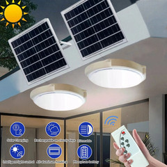 Solar Panel Powered Light Pendant Ceiling Lamp Indoor Outdoor Garden Shed Barn