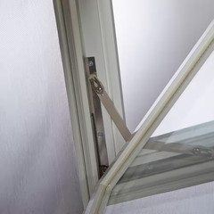 32.25 In. X 24.25 In. White Double-Pane Insulated Glass Hinged Vinyl Hopper Insw